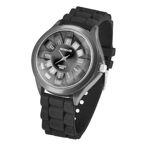 Damen Silikon Armbanduhr Bunte Silikon Uhr für Frauen modern und zeitlos