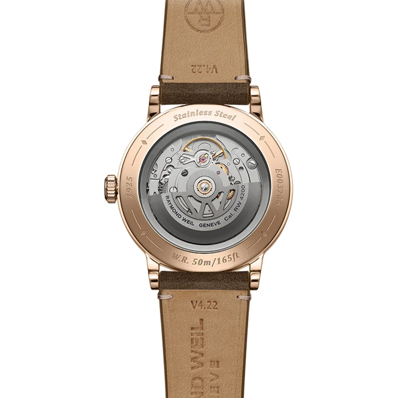 Millesime Men's Automatic Sector Dial 39.5mm - Silver on Leather Strap