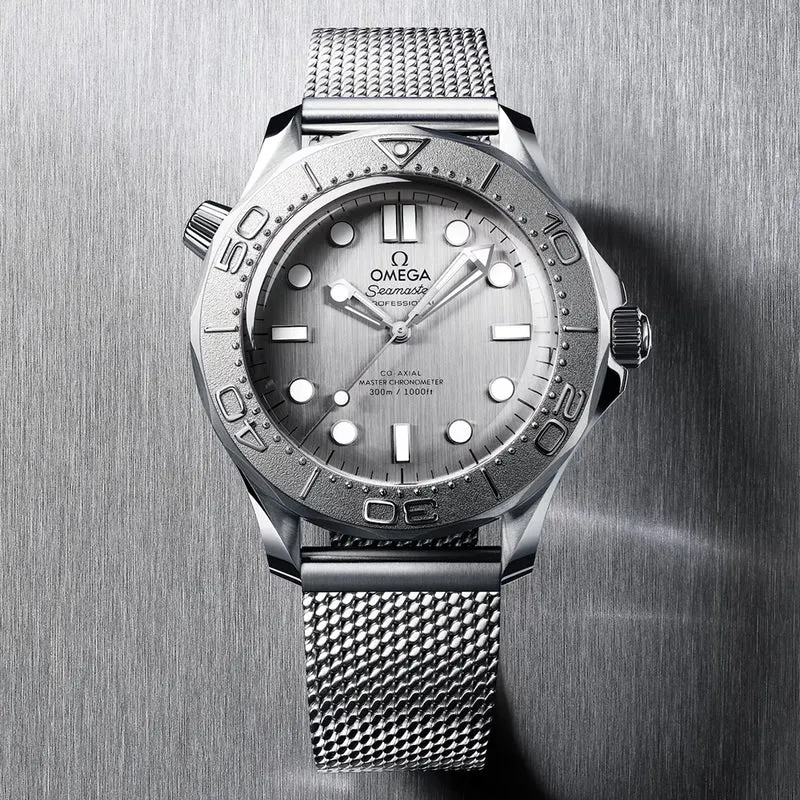 Seamaster Diver 300M Titanium Bezel 42mm - Grey on Bracelet