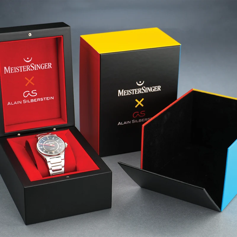 MeisterSinger X Alain Silberstein Limited Edition Kaenos Grand Date 40mm - Black on Bracelet