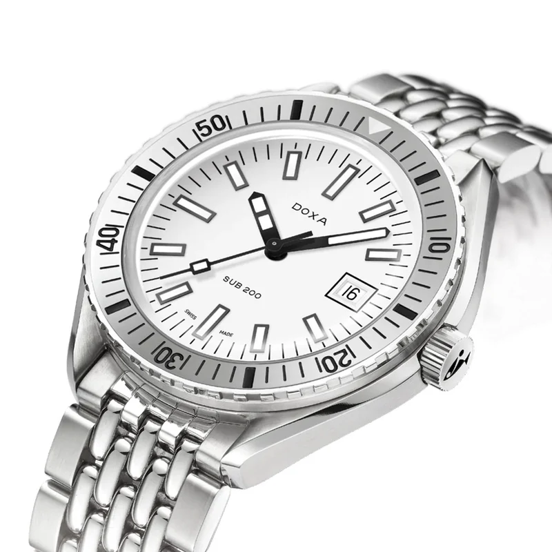 SUB 200 Whitepearl 42mm - White on Bracelet