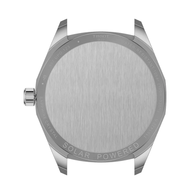 PRC 100 Solar Quartz 39mm - Silver on Leather Strap