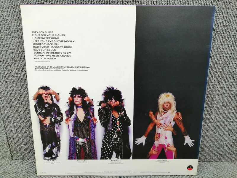 ELEKTRA Vinyl-Schallplatte MOTLEY CRUE / THEATER OF PAIN
