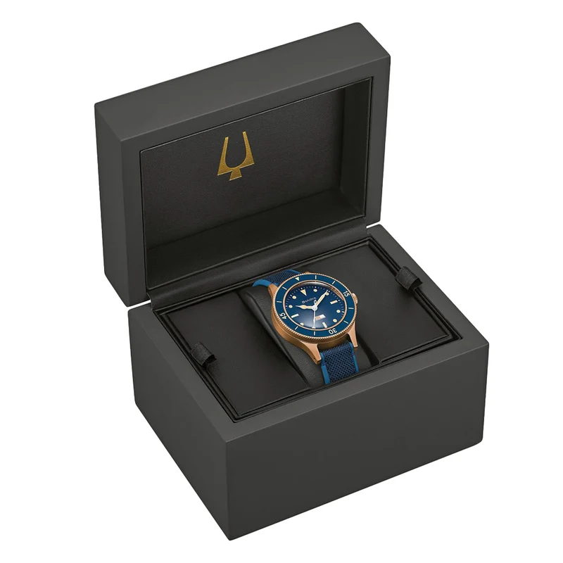 MIL-SHIPS Bronze Special Edition 41mm - Blue on Strap