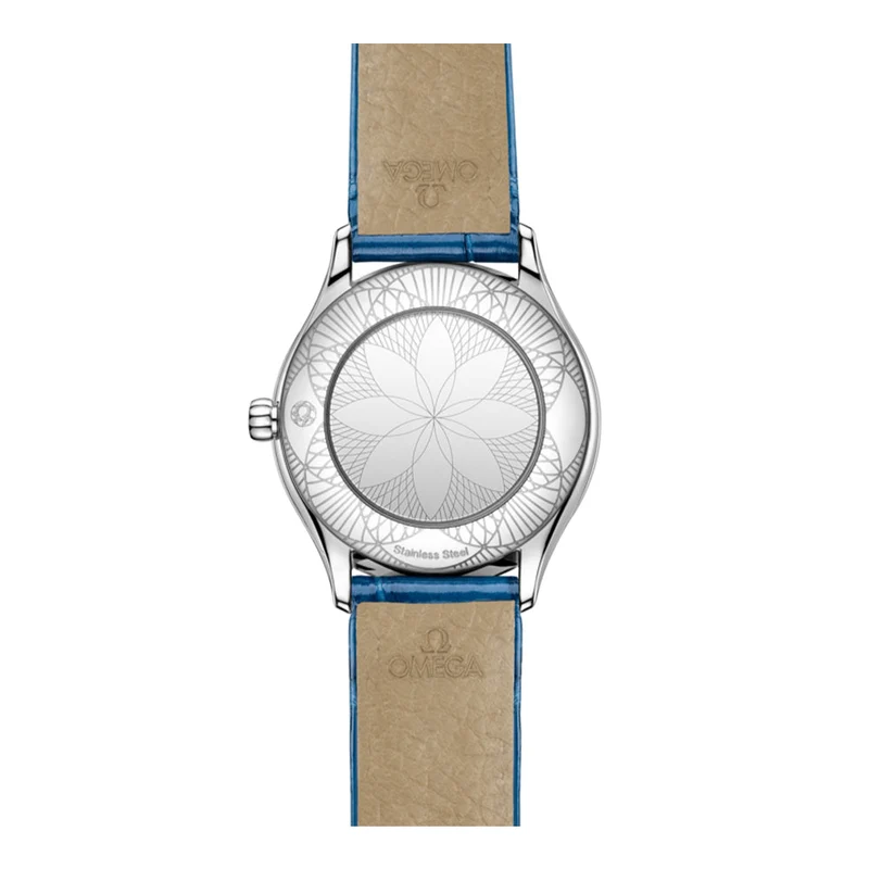 De Ville Mini Trésor Diamond Quartz 26mm - White on Strap