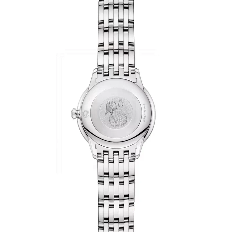 De Ville Prestige Diamonds Quartz 27.5mm - White, Mother-of-Pearl on Bracelet