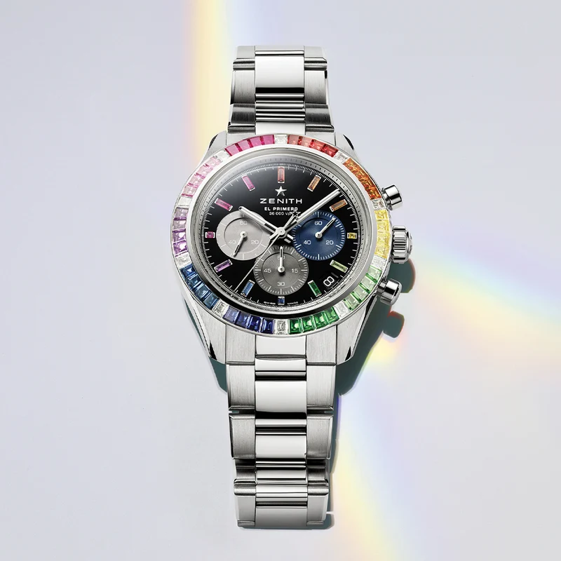 Chronomaster Sport Rainbow 41mm - Black on Bracelet