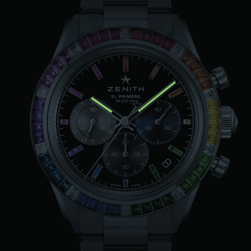 Chronomaster Sport Rainbow 41mm - Black on Bracelet