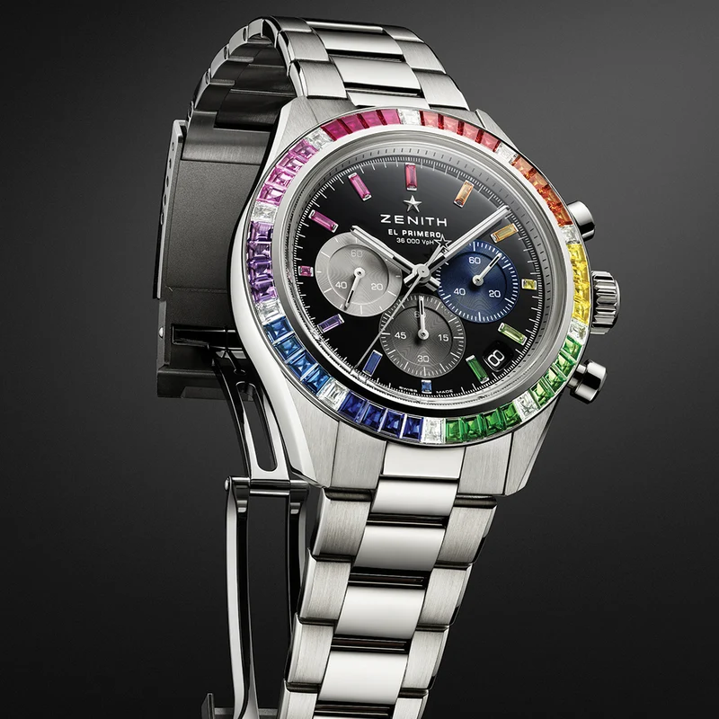 Chronomaster Sport Rainbow 41mm - Black on Bracelet