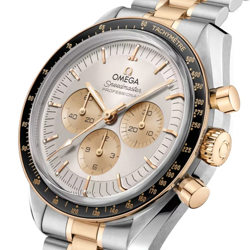 Speedmaster Moonwatch Professional Steel Moonshine Gold 42mm - Silver on Bracelet
