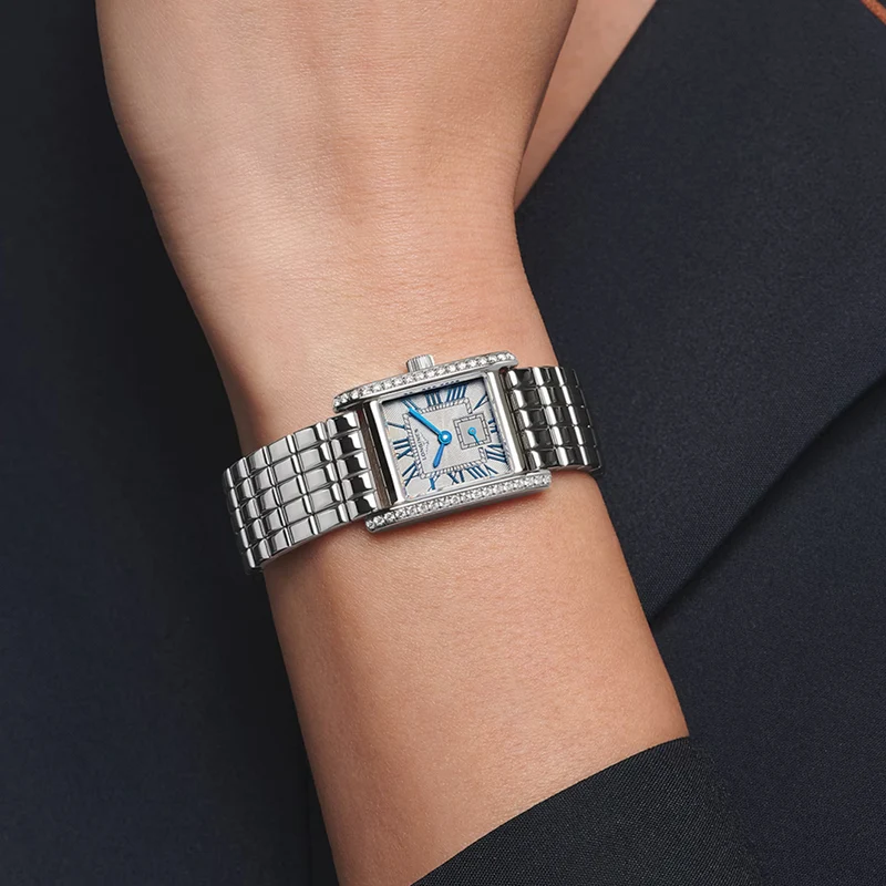 Mini DolceVita 29mm - Silver "Fliniqué" on Bracelet