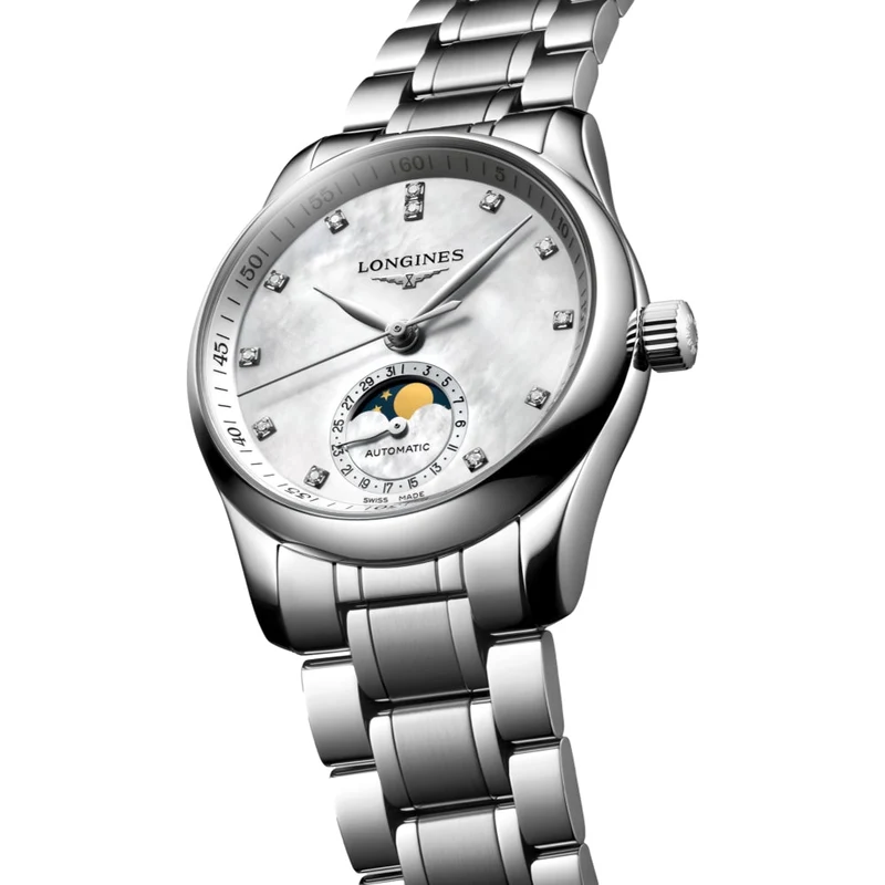 Master Collection Moonphase 34mm - White on Bracelet