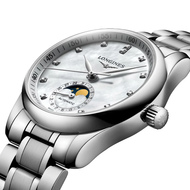 Master Collection Moonphase 34mm - White on Bracelet