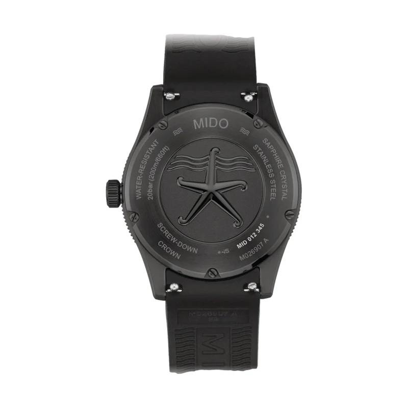Ocean Star Black PVD 39mm - Black on Rubber Strap