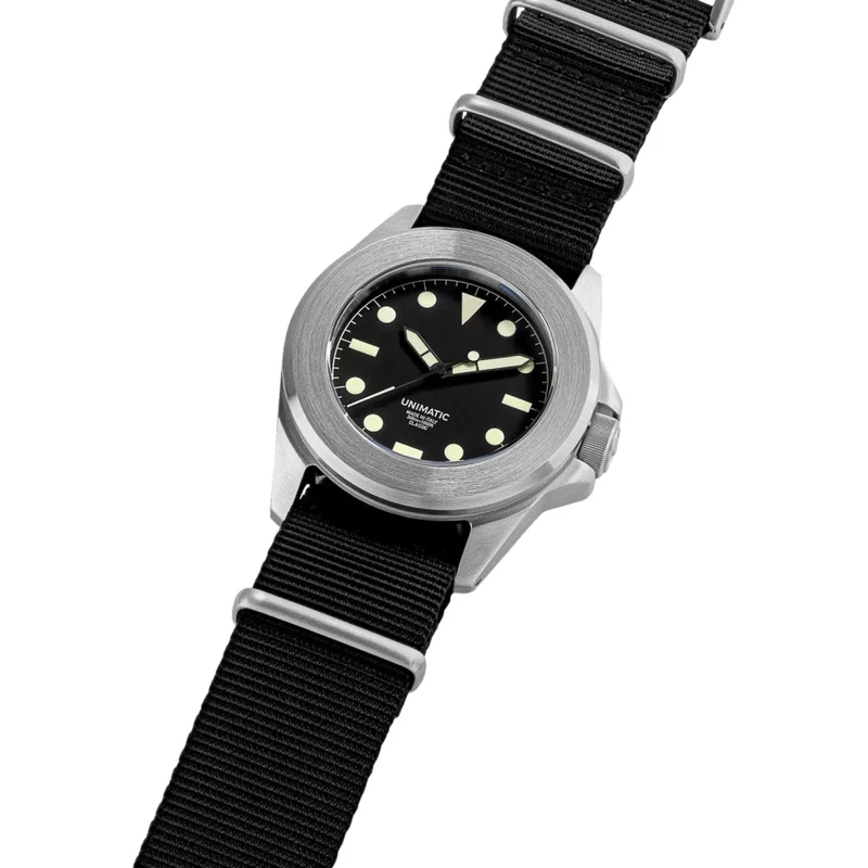 UC4 Modello Quattro U4 Classic 40mm - Black on Fabric Strap
