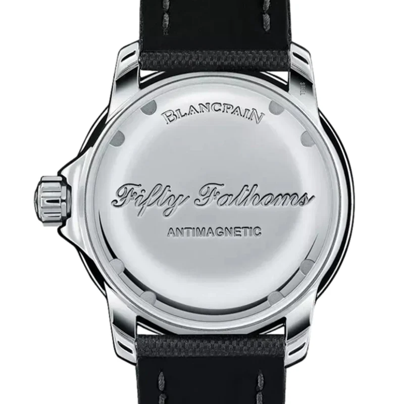 Fifty Fathoms Automatique Steel 45mm - Black on Sail-canvas Strap