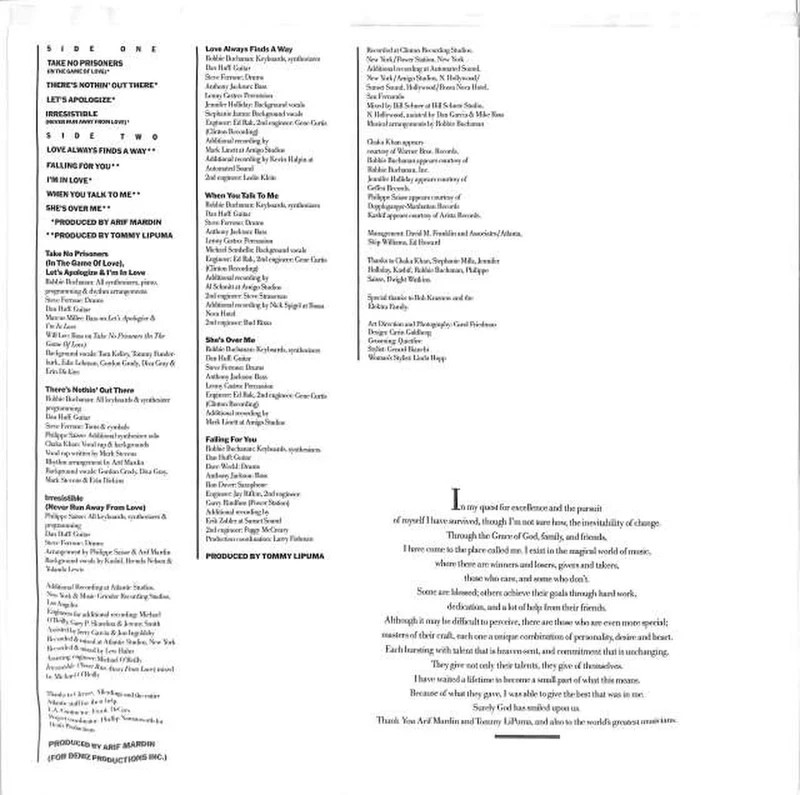 ELEKTRA Peabo Bryson „KEINE GEFANGENEN NEHMEN“ 9 60427-1