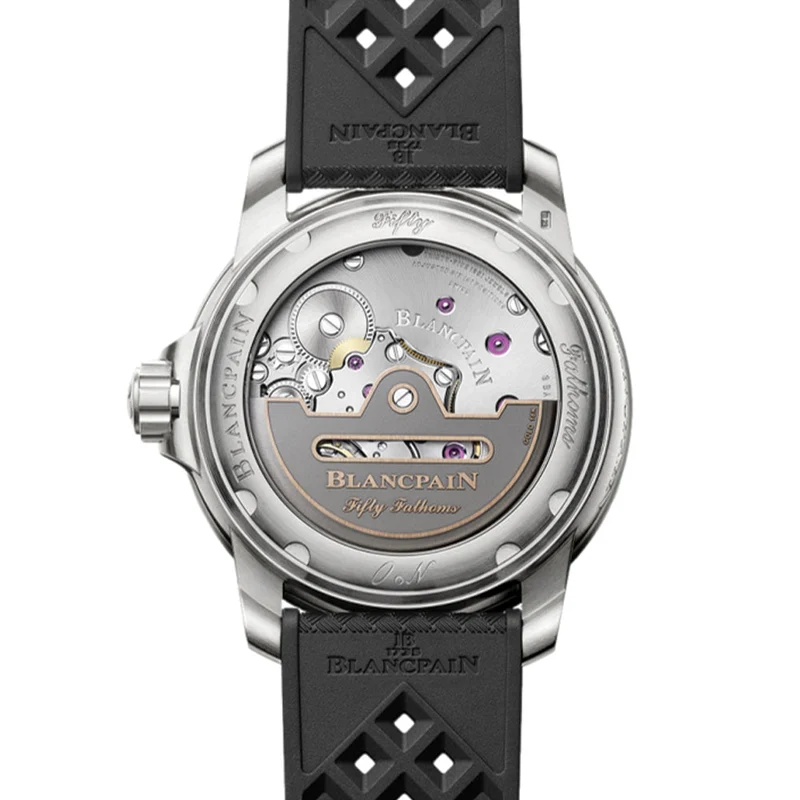 Fifty Fathoms Automatique Titanium 42.3mm - Black on Tropic Rubber Strap