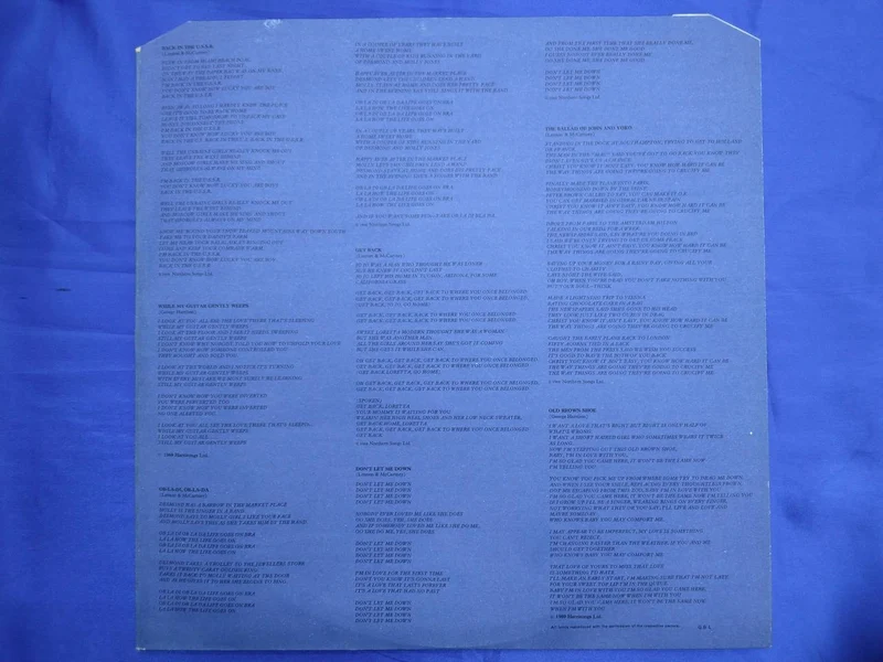 Apple Records The Beatles 1967-1970 PCS 7181