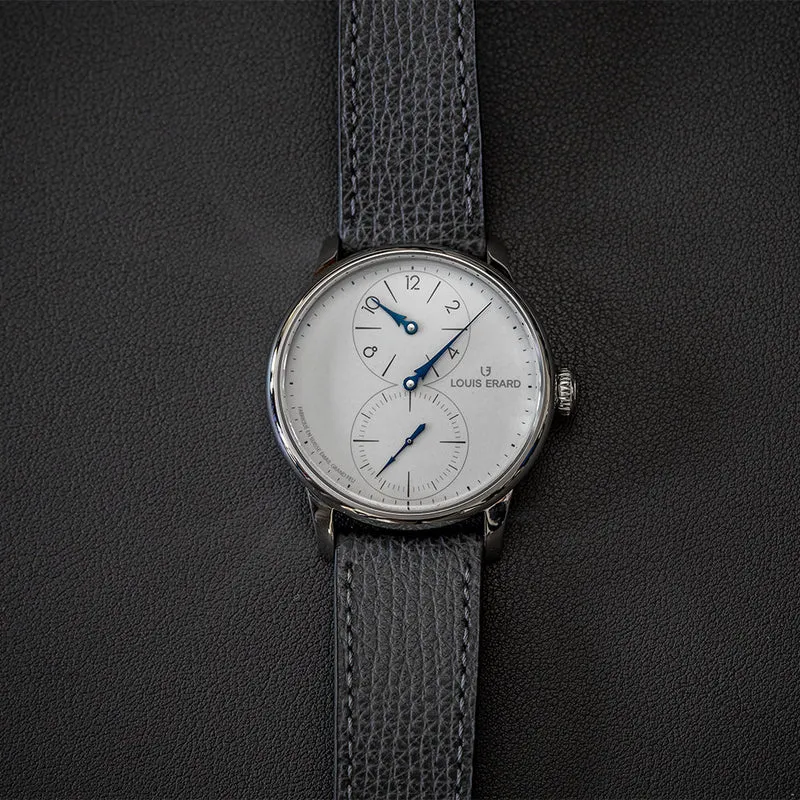 Excellence Le Regulateur Grand Feu Enamel 39mm - Ivory on Leather Strap