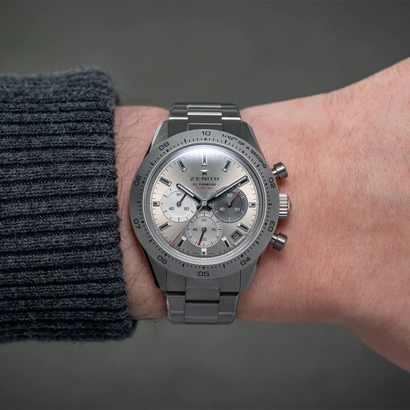 Chronomaster Sport Titanium 41mm - Silver on Bracelet