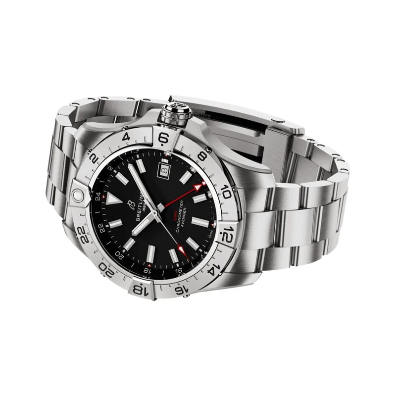 Avenger Automatic GMT 44mm - Black on Bracelet