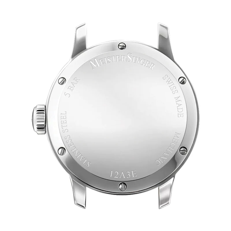 №01 43mm - White on Leather Strap