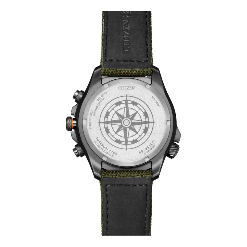 Promaster Land U822 Eco-Drive 43.9mm - Green on Fabric Strap