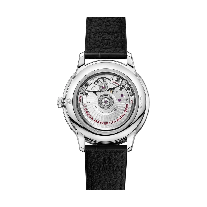 De Ville Prestige 40mm - Silver on Leather Strap