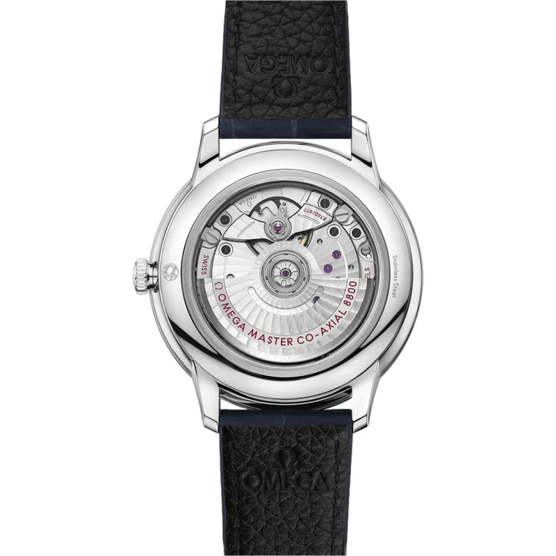 De Ville Prestige 40mm - Blue on Leather Strap
