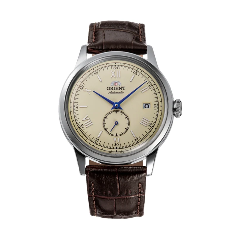 Bambino Version 7 Small Seconds 38mm - Champagne on Leather Strap