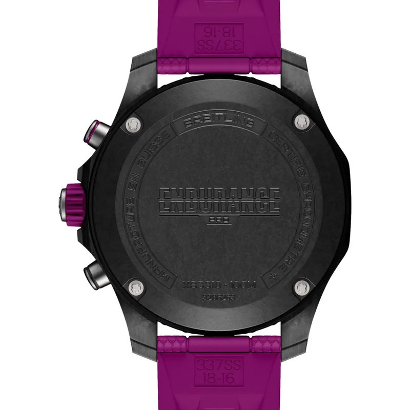 Endurance Pro 38mm - Black on Purple Rubber Strap