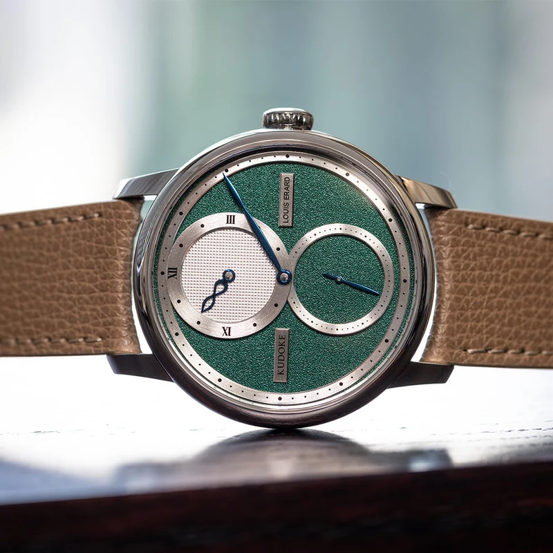 Louis Erard x KUDOKE Le Régulateur 42mm - Forest Green