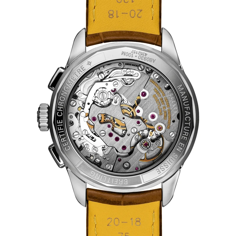 Premier B09 Chronograph 40mm - Pistachio Green on Leather Strap