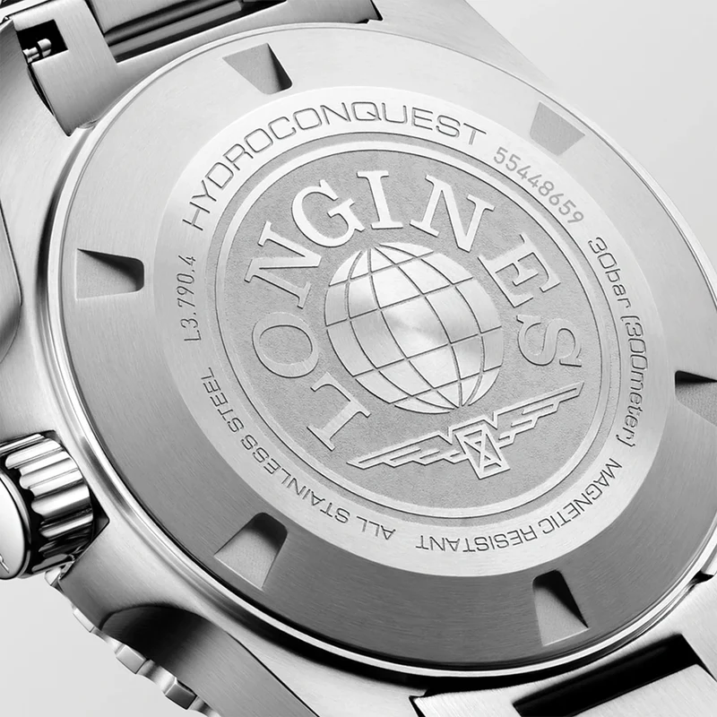 HydroConquest GMT 41mm - Black on Bracelet