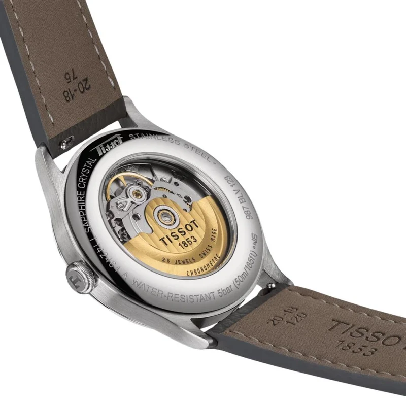Heritage 1938 COSC 39mm - Salmon on Leather Strap
