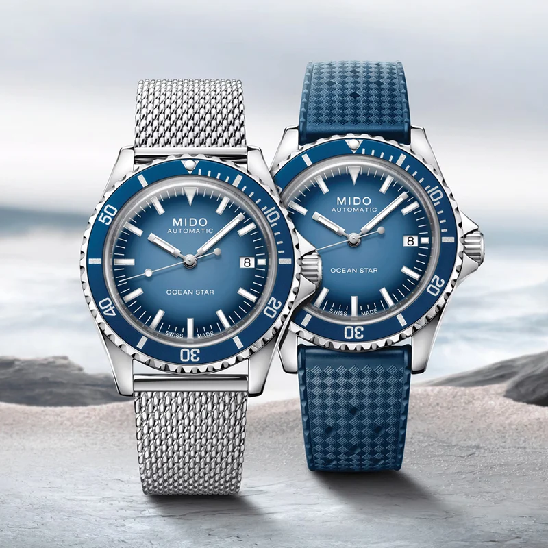 Ocean Star Tribute Special Edition 40.5mm - Blue on Bracelet w/ Additional Rubber Strap