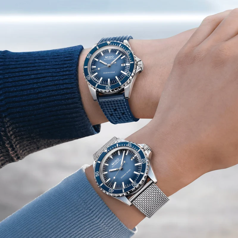 Ocean Star Tribute Special Edition 40.5mm - Blue on Bracelet w/ Additional Rubber Strap