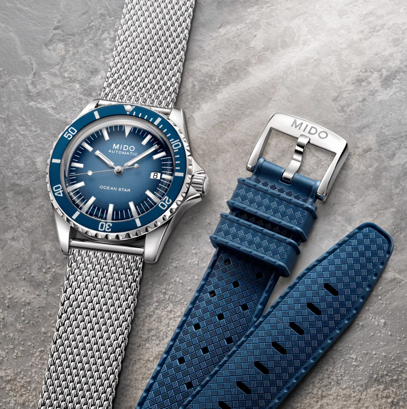 Ocean Star Tribute Special Edition 40.5mm - Blue on Bracelet w/ Additional Rubber Strap