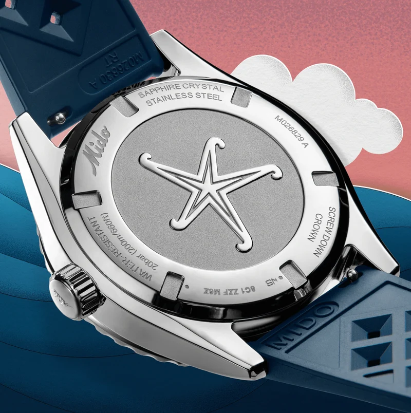 Ocean Star Decompression Worldtimer 40.5mm - Blue on Rubber Strap w/ Additional Bracelet