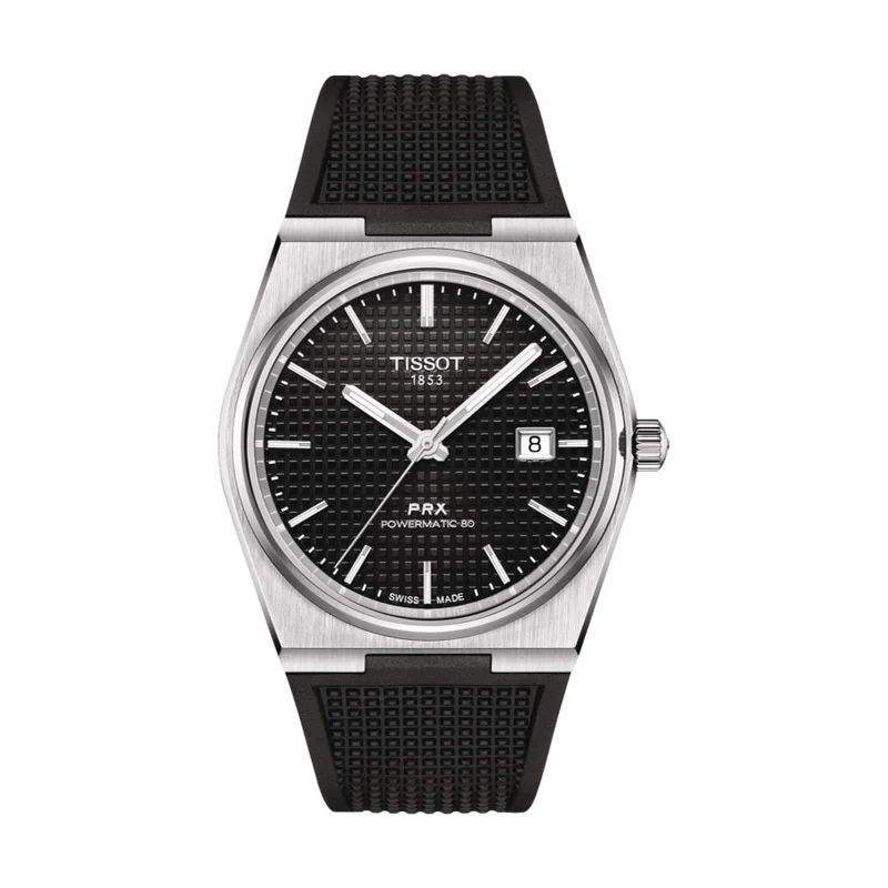 PRX Automatic Powermatic 80 40mm - Black on Rubber Strap