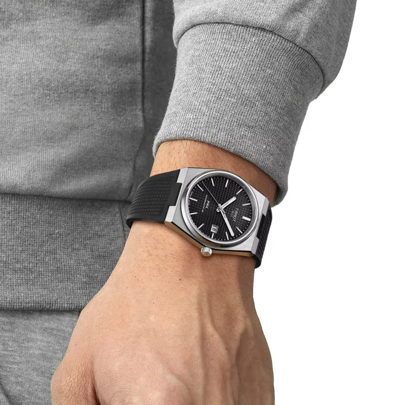 PRX Automatic Powermatic 80 40mm - Black on Rubber Strap