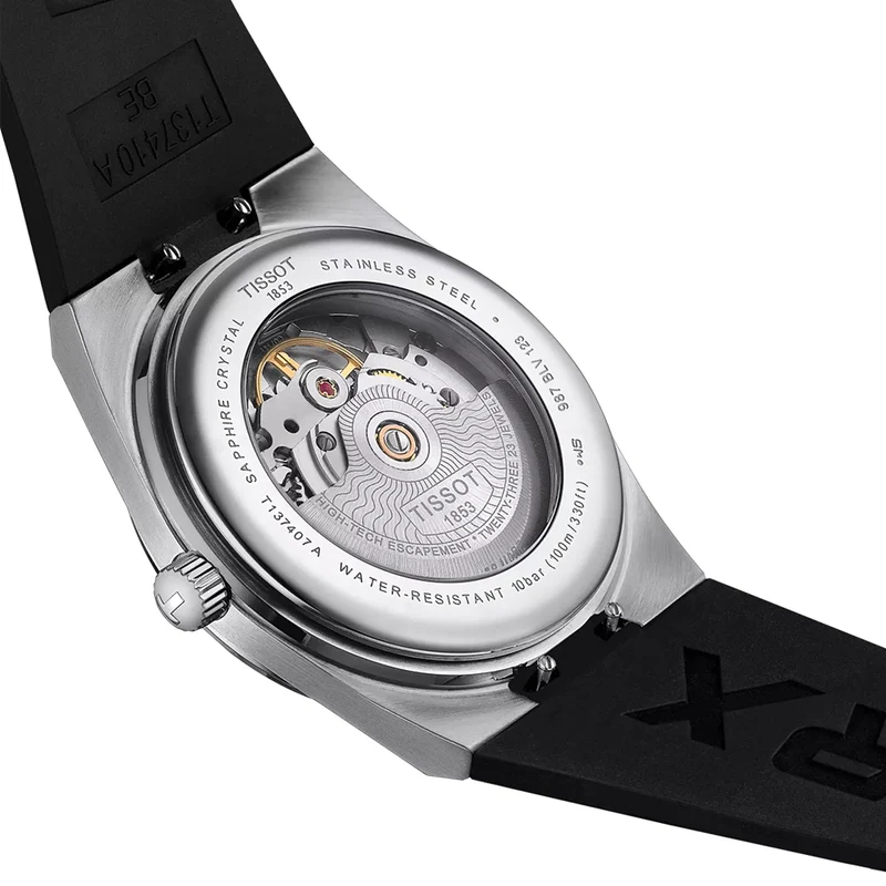 PRX Automatic Powermatic 80 40mm - Black on Rubber Strap