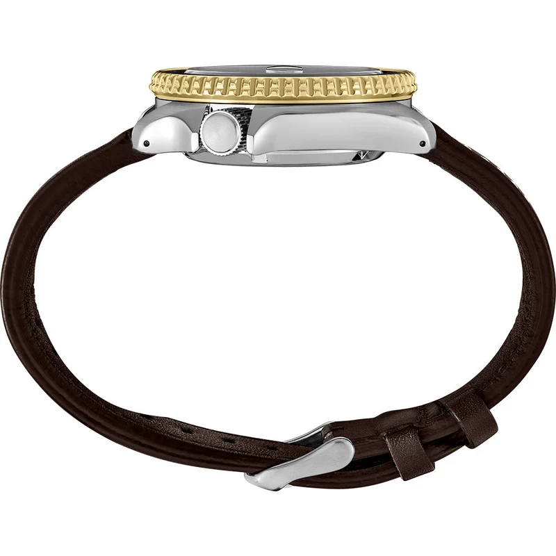 SSK036 5 Sports SKX GMT 42.5mm - Black on Leather Strap
