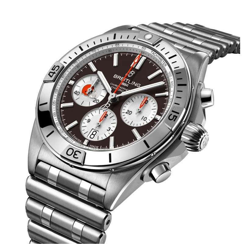 Chronomat B01 NFL Cleveland Browns Limited Edition 42mm - Brown on Bracelet