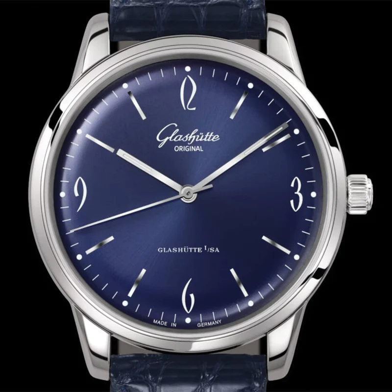 Sixties 39mm - Galvanized Blue on Strap