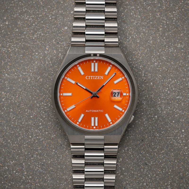 Tsuyosa Automatic 40mm - Orange on Bracelet