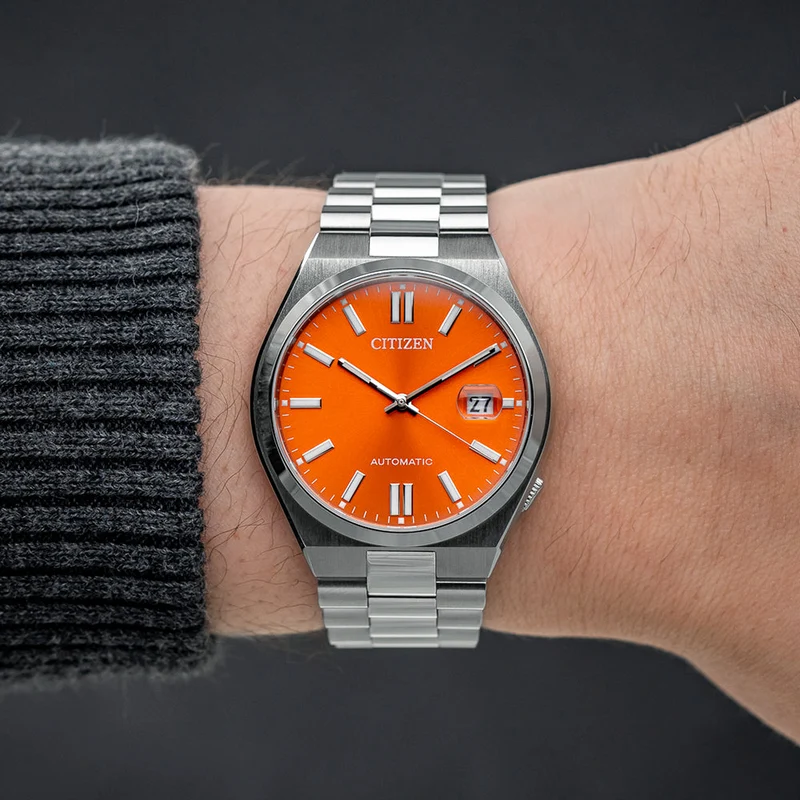 Tsuyosa Automatic 40mm - Orange on Bracelet