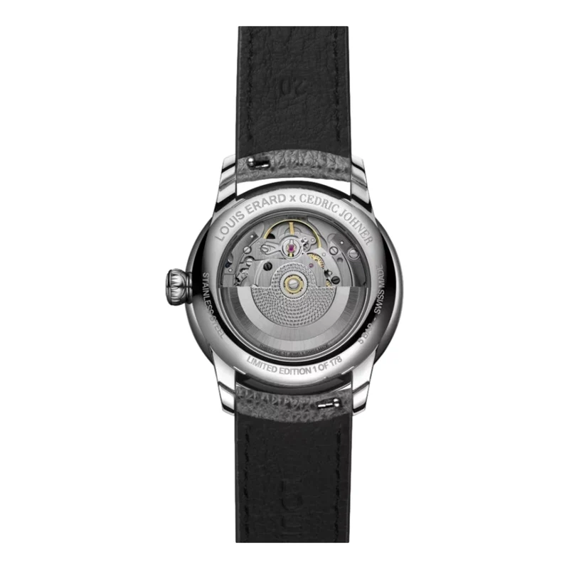 Le Régulateur Louis Erard x Cédric Johner Mauve 39mm - Purple on Leather Strap