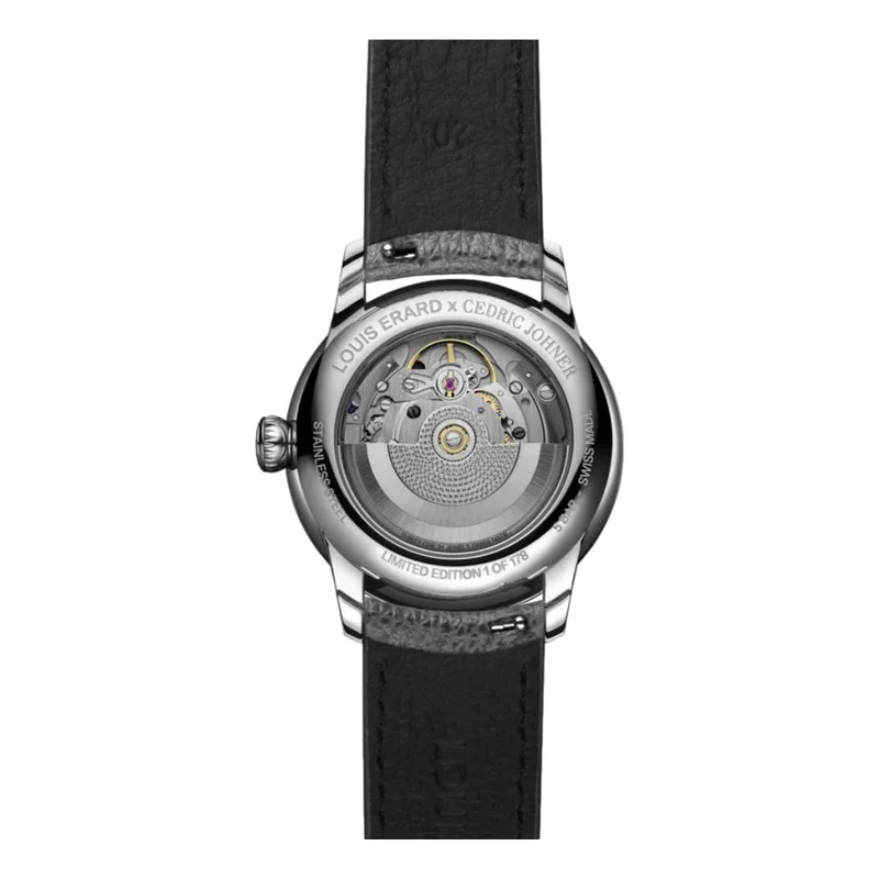 Le Régulateur Louis Erard x Cédric Johner Blue 39mm - Blue on Leather Strap